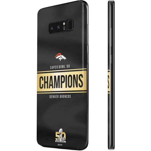 NFL Denver Broncos Super Bowl 50 Champions Black Galaxy Note 8 Skin
