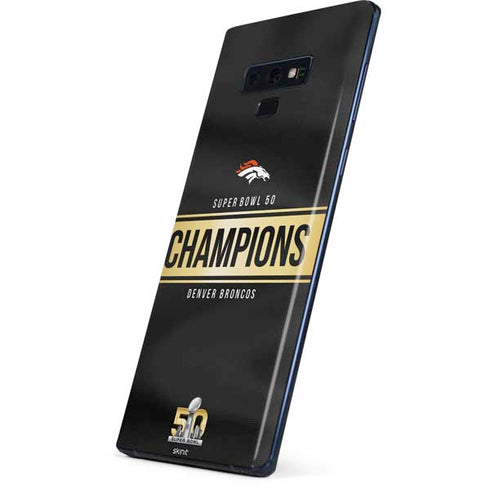 NFL Denver Broncos Super Bowl 50 Champions Black Galaxy Note 9 Skin