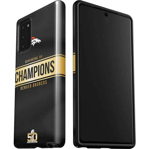 NFL Denver Broncos Super Bowl 50 Champions Black Galaxy Note20 5G Pro Case