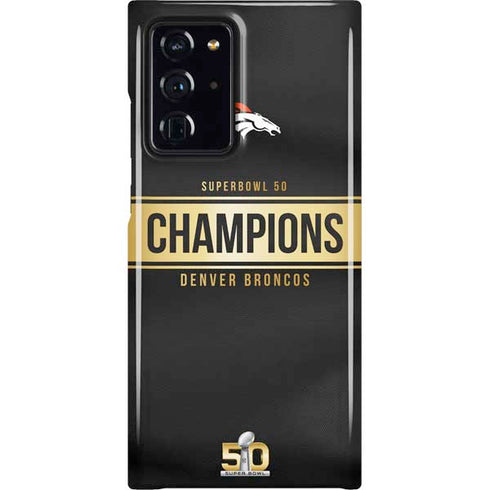 NFL Denver Broncos Super Bowl 50 Champions Black Galaxy Note20 Ultra 5G Lite Case