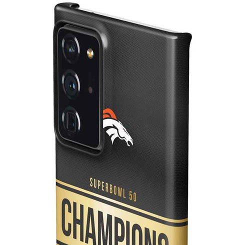 NFL Denver Broncos Super Bowl 50 Champions Black Galaxy Note20 Ultra 5G Lite Case