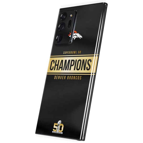 NFL Denver Broncos Super Bowl 50 Champions Black Galaxy Note20 Ultra 5G Skin