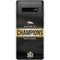 NFL Denver Broncos Super Bowl 50 Champions Black Galaxy S10 Plus Skin