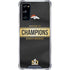 NFL Denver Broncos Super Bowl 50 Champions Black Galaxy S20 FE Clear Case