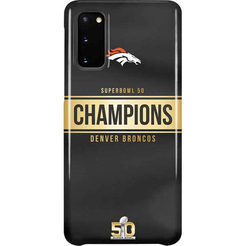 NFL Denver Broncos Super Bowl 50 Champions Black Galaxy S20 Lite Case