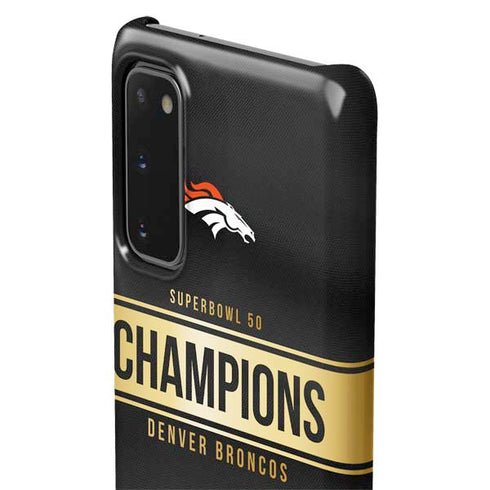 NFL Denver Broncos Super Bowl 50 Champions Black Galaxy S20 Lite Case