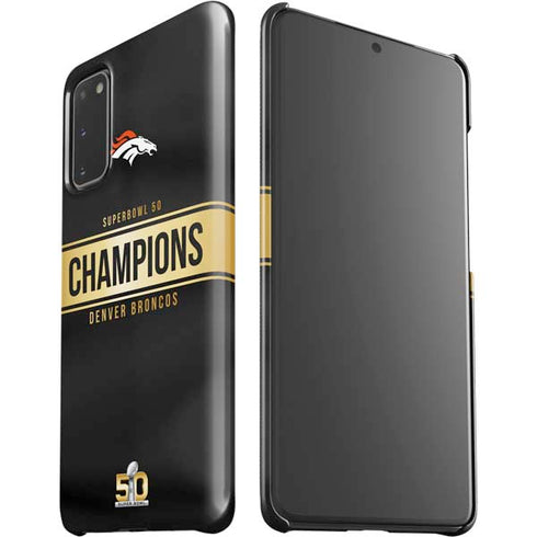 NFL Denver Broncos Super Bowl 50 Champions Black Galaxy S20 Lite Case