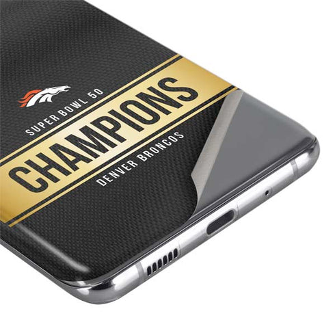 NFL Denver Broncos Super Bowl 50 Champions Black Galaxy S20 Ultra 5G Skin