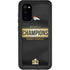 NFL Denver Broncos Super Bowl 50 Champions Black Galaxy S20 Waterproof Case