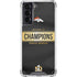 NFL Denver Broncos Super Bowl 50 Champions Black Galaxy S21 5G Clear Case
