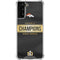 NFL Denver Broncos Super Bowl 50 Champions Black Galaxy S21 FE Clear Case