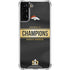 NFL Denver Broncos Super Bowl 50 Champions Black Galaxy S21 FE Clear Case