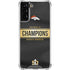 NFL Denver Broncos Super Bowl 50 Champions Black Galaxy S21 Plus 5G Clear Case