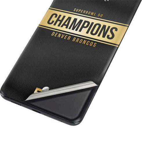 NFL Denver Broncos Super Bowl 50 Champions Black Galaxy S21 Ultra 5G Skin