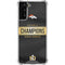 NFL Denver Broncos Super Bowl 50 Champions Black Galaxy S22 Plus Clear Case