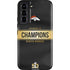 NFL Denver Broncos Super Bowl 50 Champions Black Galaxy S22 Pro Case