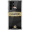NFL Denver Broncos Super Bowl 50 Champions Black Galaxy S22 Ultra Clear Case