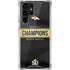 NFL Denver Broncos Super Bowl 50 Champions Black Galaxy S22 Ultra Clear Case
