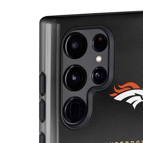 NFL Denver Broncos Super Bowl 50 Champions Black Galaxy S22 Ultra Pro Case