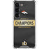 NFL Denver Broncos Super Bowl 50 Champions Black Galaxy S23 Clear Case