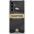 NFL Denver Broncos Super Bowl 50 Champions Black Galaxy S23 FE Clear Case