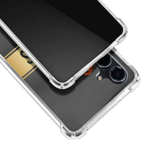 NFL Denver Broncos Super Bowl 50 Champions Black Galaxy S23 FE Clear Case