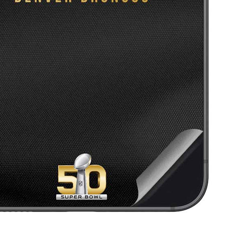 NFL Denver Broncos Super Bowl 50 Champions Black Galaxy S23 FE Skin