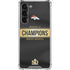NFL Denver Broncos Super Bowl 50 Champions Black Galaxy S23 Plus Clear Case