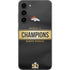 NFL Denver Broncos Super Bowl 50 Champions Black Galaxy S23 Plus Skin