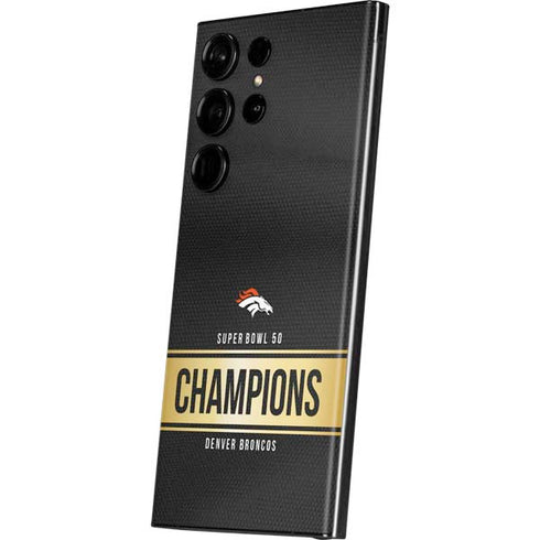 NFL Denver Broncos Super Bowl 50 Champions Black Galaxy S23 Ultra Skin