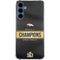NFL Denver Broncos Super Bowl 50 Champions Black Galaxy S24 Clear Case