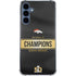 NFL Denver Broncos Super Bowl 50 Champions Black Galaxy S24 Clear Case