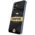 NFL Denver Broncos Super Bowl 50 Champions Black Galaxy S24 Clear Case
