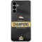 NFL Denver Broncos Super Bowl 50 Champions Black Galaxy S24 Plus Clear Case