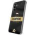 NFL Denver Broncos Super Bowl 50 Champions Black Galaxy S24 Plus Clear Case