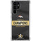 NFL Denver Broncos Super Bowl 50 Champions Black Galaxy S24 Ultra Clear Case