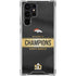 NFL Denver Broncos Super Bowl 50 Champions Black Galaxy S24 Ultra Clear Case