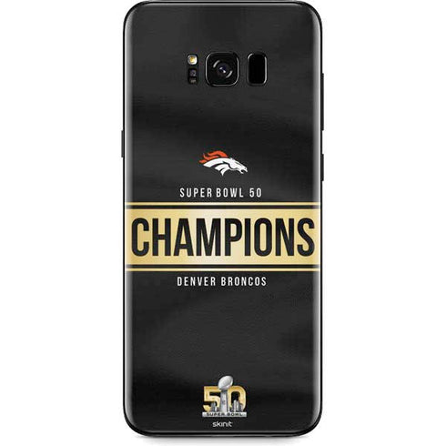 NFL Denver Broncos Super Bowl 50 Champions Black Galaxy S8 Skin