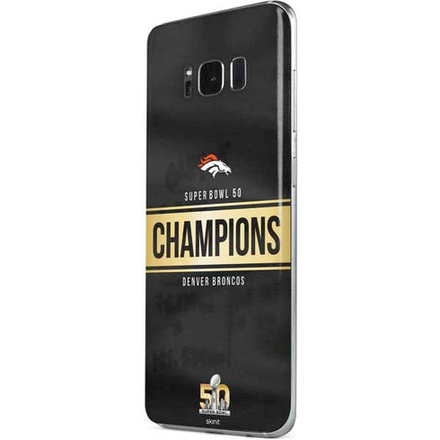 NFL Denver Broncos Super Bowl 50 Champions Black Galaxy S8 Skin
