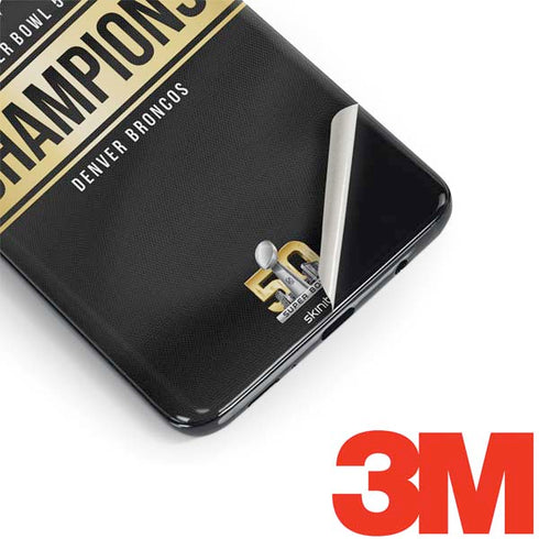 NFL Denver Broncos Super Bowl 50 Champions Black Galaxy S9 Plus Skin
