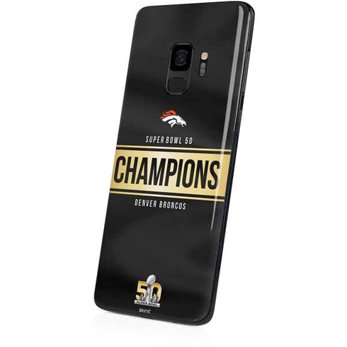 NFL Denver Broncos Super Bowl 50 Champions Black Galaxy S9 Skin