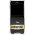 NFL Denver Broncos Super Bowl 50 Champions Black Galaxy Z Flip5 5G Clear Case