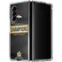 NFL Denver Broncos Super Bowl 50 Champions Black Galaxy Z Fold4 5G Clear Case