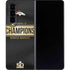 NFL Denver Broncos Super Bowl 50 Champions Black Galaxy Z Fold4 5G Skin