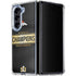 NFL Denver Broncos Super Bowl 50 Champions Black Galaxy Z Fold5 5G Clear Case