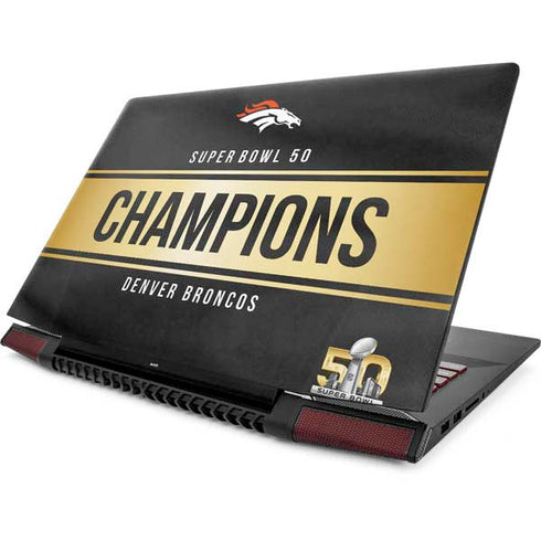 NFL Denver Broncos Super Bowl 50 Champions Black Lenovo IdeaPad Skin