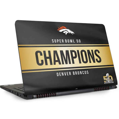 NFL Denver Broncos Super Bowl 50 Champions Black Dell Inspiron Skin