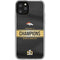 NFL Denver Broncos Super Bowl 50 Champions Black iPhone 11 Pro Clear Case