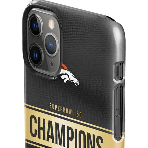 NFL Denver Broncos Super Bowl 50 Champions Black iPhone 11 Pro Lite Case