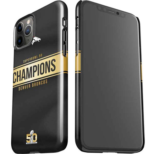 NFL Denver Broncos Super Bowl 50 Champions Black iPhone 11 Pro Lite Case